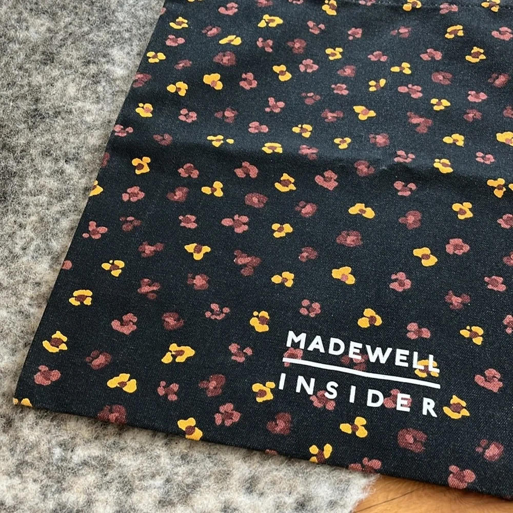 Madewell Insider Women’s Floral Black Canvas Reusable Tote—Special Edition